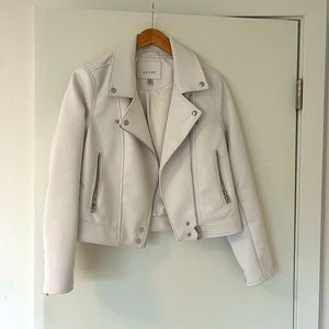 White leather jacket